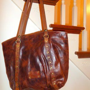 Genuine chocolate leather PATRICIA NASH